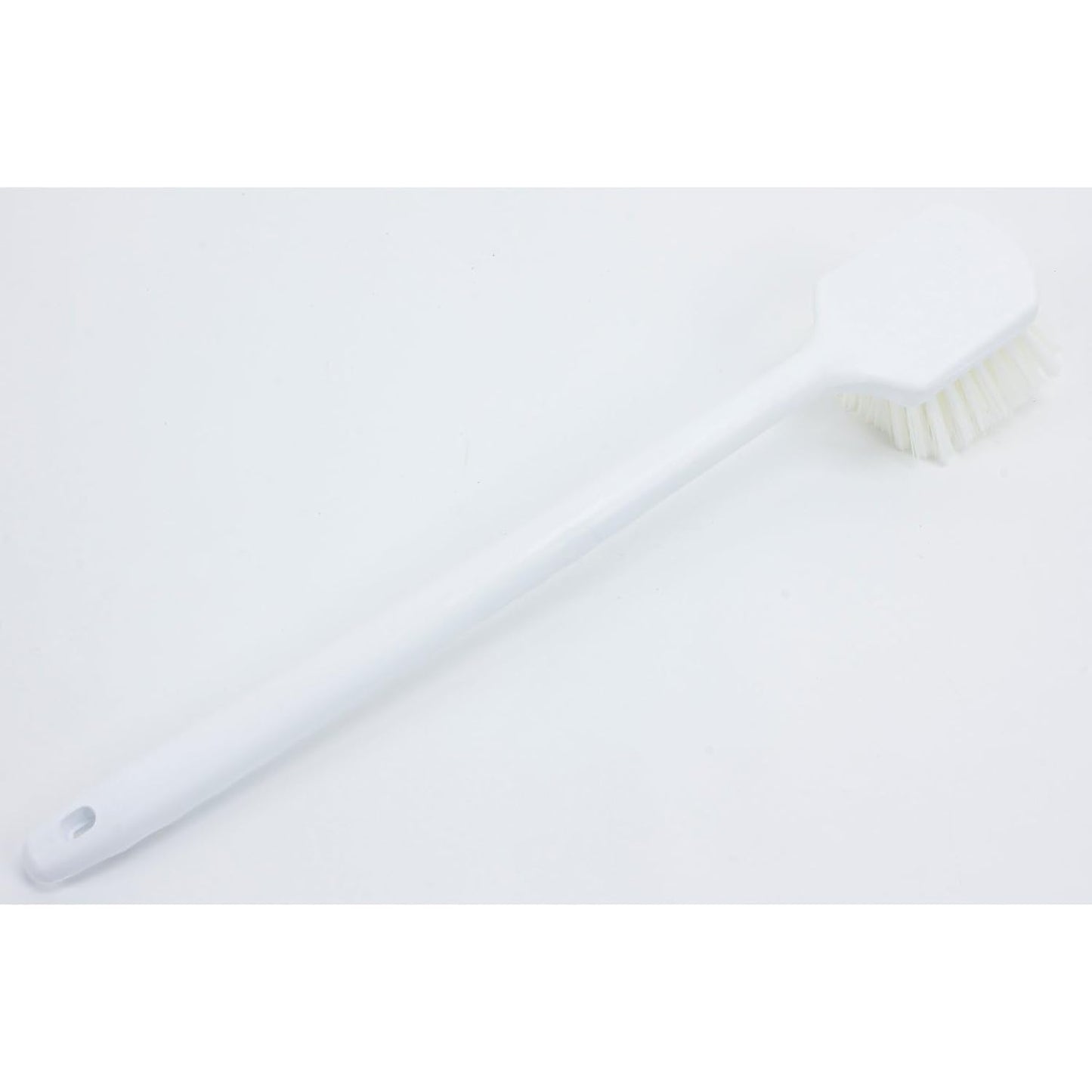 SPARTA 40501EC02 Plastic Large Scrub Brush, Kitchen Brush, Utility Brush With Long Handle For Cleaning, 20 Inches, White, (Pack of 6)