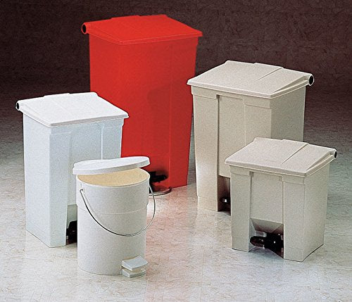 Rubbermaid Commercial Products Legacy Step-On Trash/Garbage Can/Bin, 8 Gallon, Red, for Doctor's Office/Hospitals/Healthcare