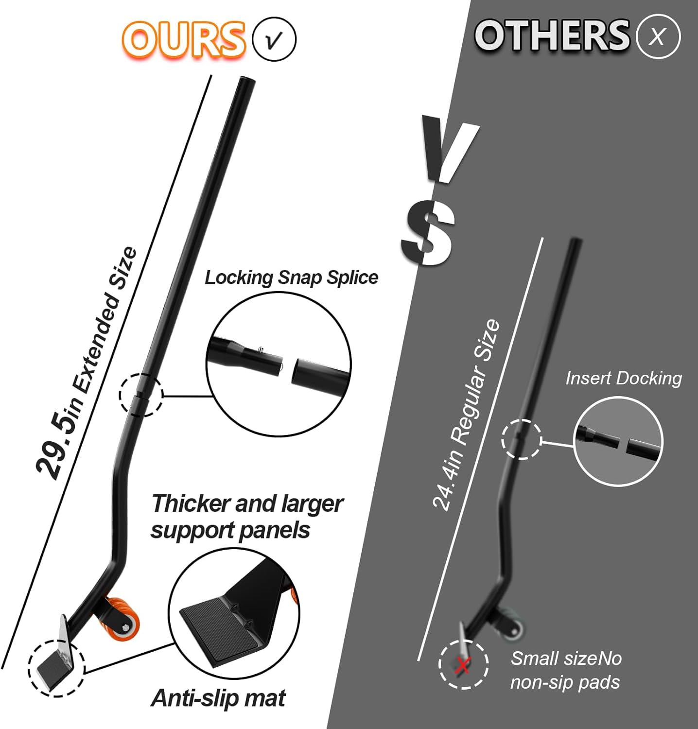 Furniture Dolly 5 Wheels Heavy Duty with Removable Side Guards,3307 Lbs Capacity,360° Rotating Wheels & Side Brake,Furniture Movers Lifter Tool with Wheels for Appliances,Sofas,Beds,Pianos