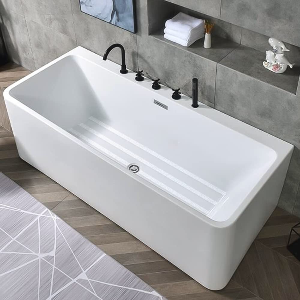 Anti Slip Tape Transparent, More Clear and Comfortable Safety Track Tape (6" Width x 190" Long, Clear)