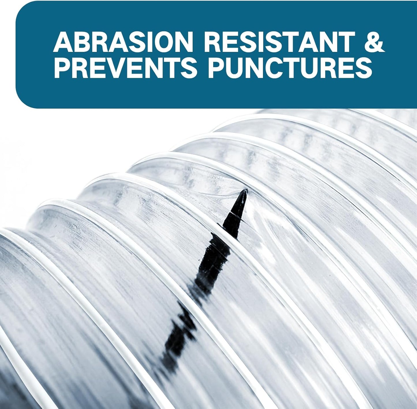 PVC Dust Collection Hose 3"x 10' - Heavy PVC Fume Collection Hose for Workshop, Woodworking, Dust Collection Systems