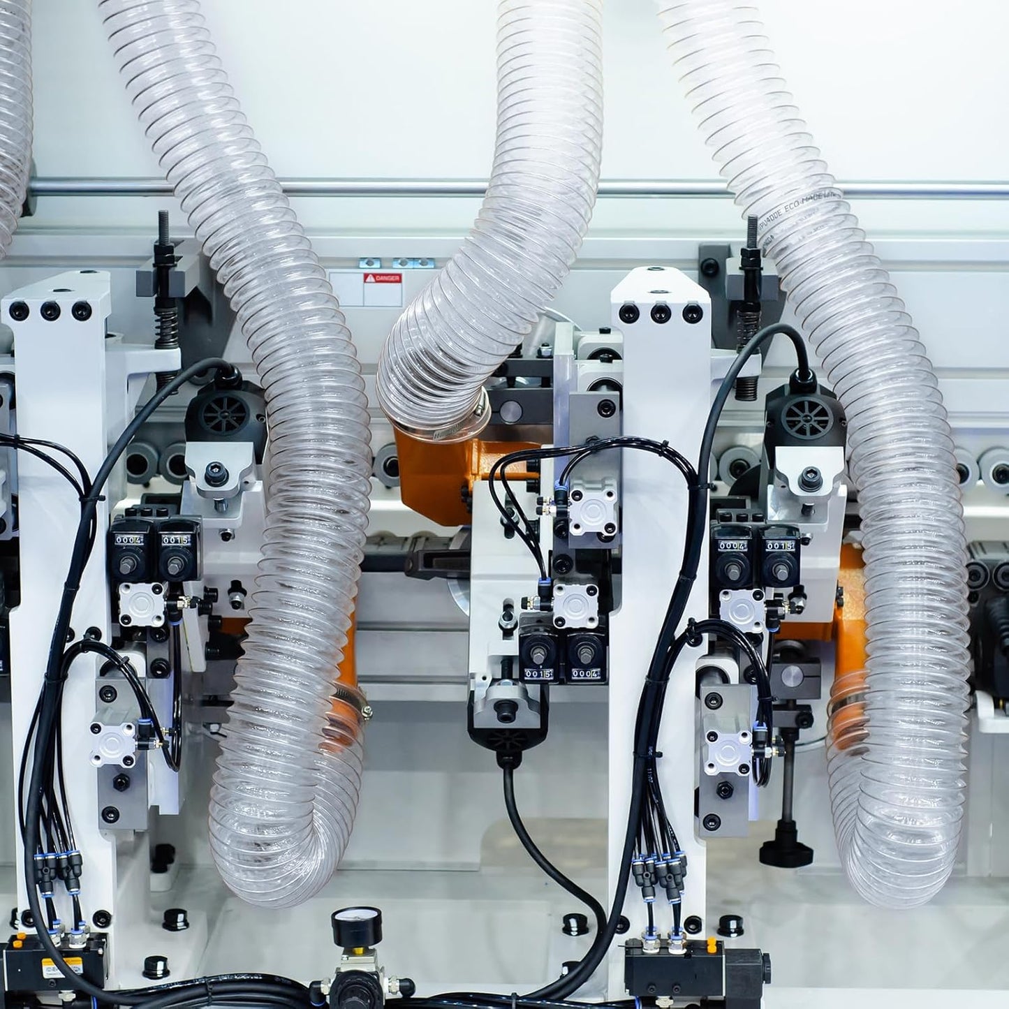 2.5 inches 30 ft PVC Dust Collection Hose with Stainless Steel Clamps Set Flexible Clear Vacuum Puncture Resistant Fume Hose for Vacuums Cleaner Fume Dust Collection System