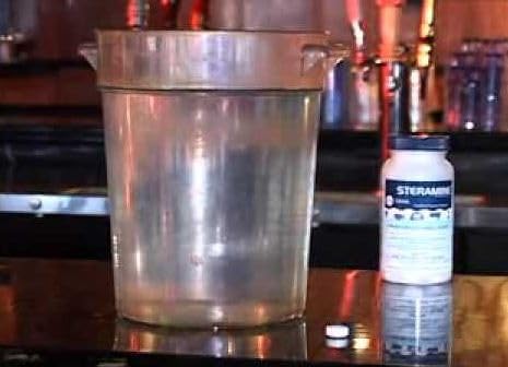 1 Bottle Steramine Sanitizer Tablets - Multi Purpose Steramine Sanitizing Tablets for Food Contact Surfaces in Kitchen, Diners, Hotels, Restaurants & Food Trucks by FryOilSaver Co. (150 Count)