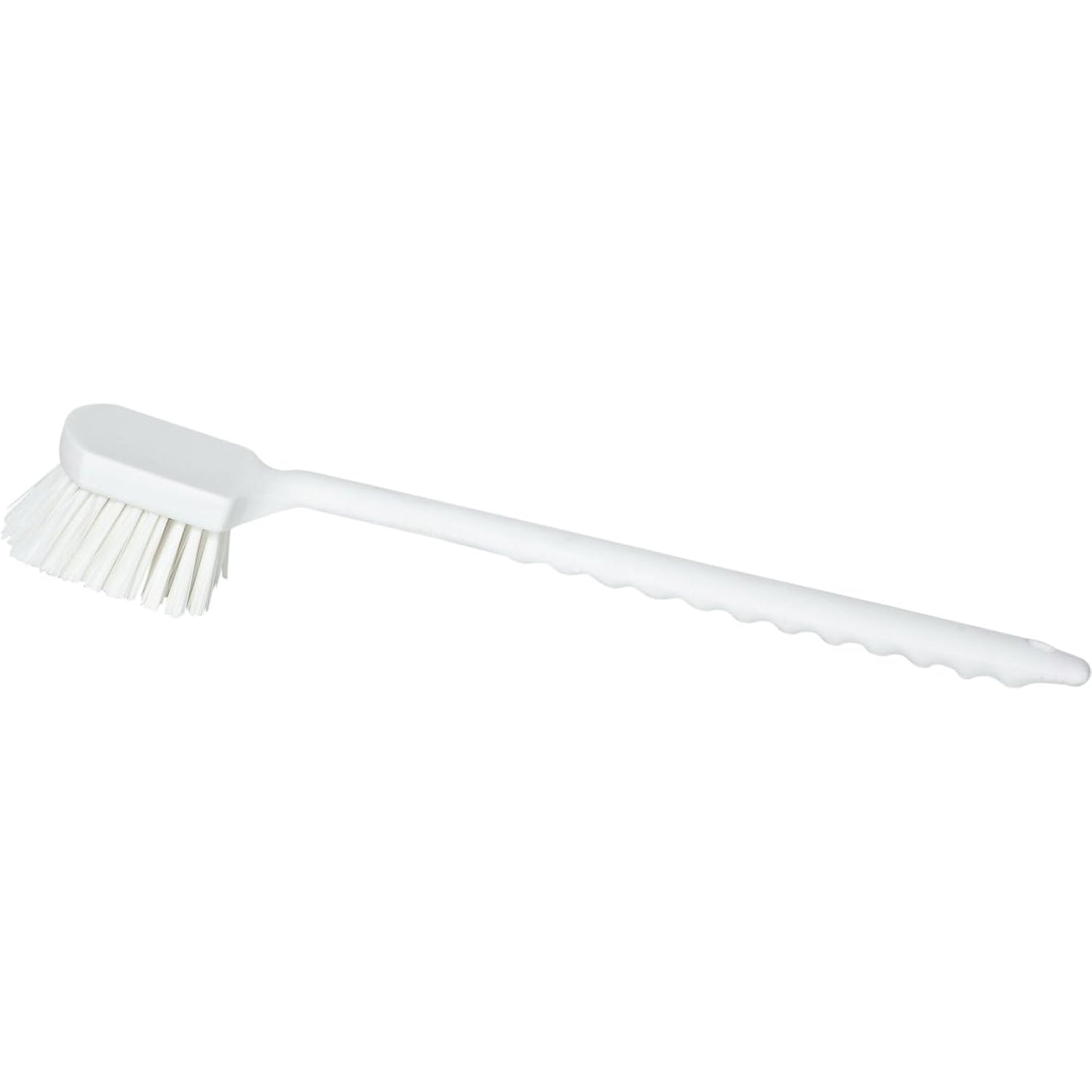 SPARTA 40501EC02 Plastic Large Scrub Brush, Kitchen Brush, Utility Brush With Long Handle For Cleaning, 20 Inches, White, (Pack of 6)