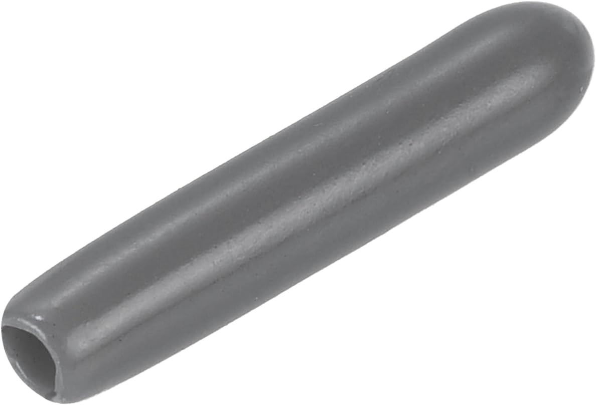 uxcell 20pcs Rubber End Caps 2mm(1/16") ID Vinyl PVC Round Tube Bolt Cap Cover Screw Thread Protectors Dark Grey