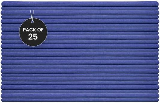 Shop Towels (Blue, 25-Pack) - Bulk Cleaning Towel in a Bag, Mechanic Cotton Wipes for Car Maintenance, Auto Mechanics & Garage, Wipe Grease & Oil, Machine Wash & Reusable