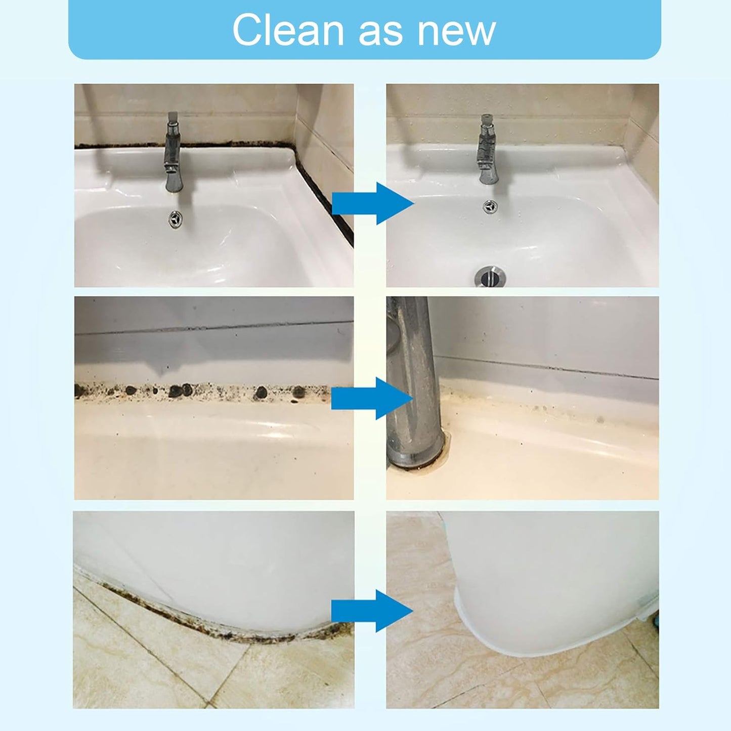 FOLLOWIN Mold and Mildew Stains Cleaner Gel 16oz for Washing Machine Front Loader Seal, Household Mold Stain Cleaner for Shower,Sink,Mold Stain Remover Gel for Bathroom Grout,Bathtub