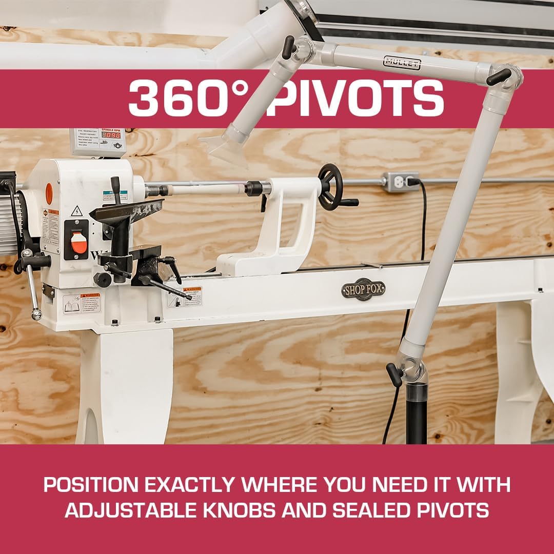 Mullet ThirdHand Dust Collection Boom Arm (Boom Arm + Shop Vac Base)