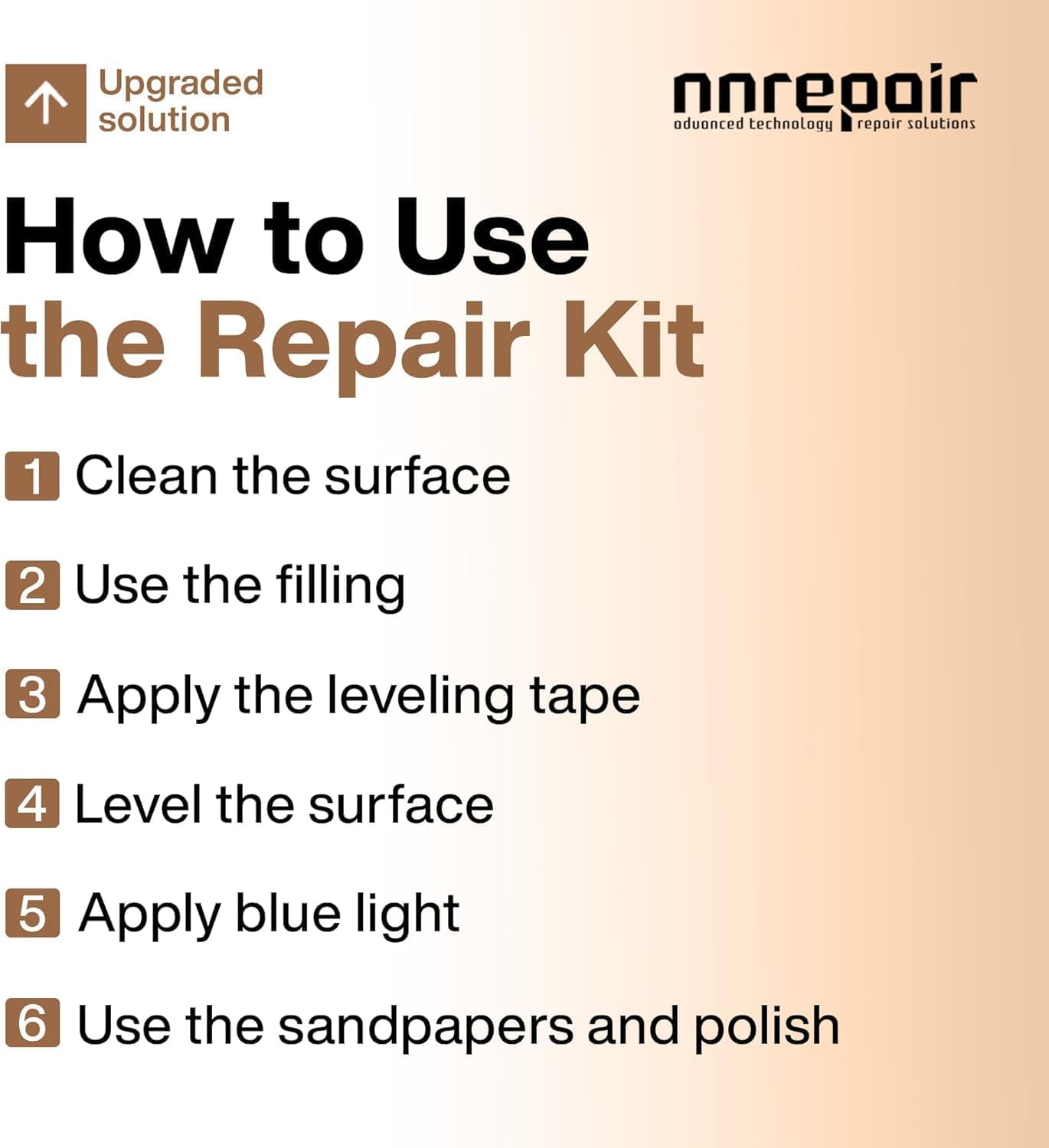 UBA Tuba & Black Stone Repair DIY Kit (Red, Black & Clear Color) - Ideal as Granite Repair Kit I Works Great as Quartz Countertop Repair Kit I Also for Ceramic, Tile and Porcelain Repair Kit