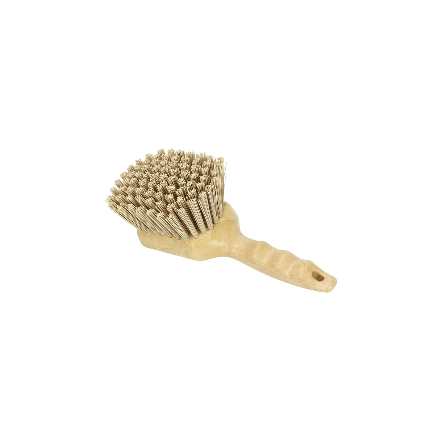 SPARTA 40541EC25 Plastic Scrub Brush, Utility Brush, Kitchen Brush With Hanging Hole For Cleaning, 8 Inches, Tan