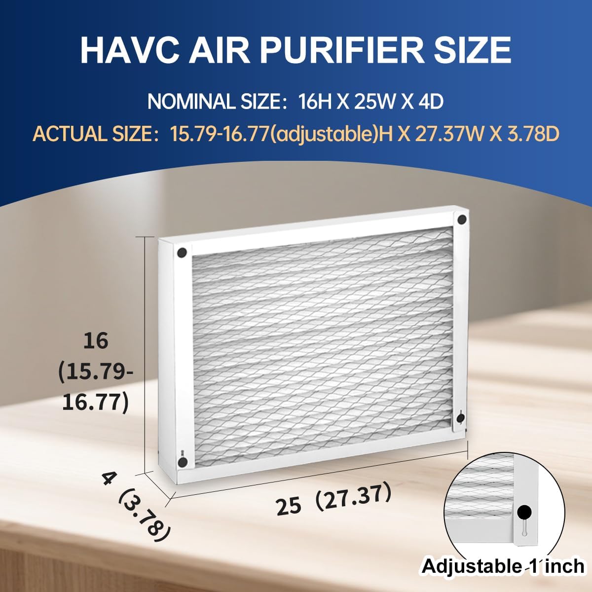 413 Replacement Air Filter MERV 13 16x25x4 for Air Purifiers Model 1410 1610 2140 2400 2410 2416 3410 4400 or 2400 with Upgrade Kit 1413 Pleated HVAC AC Furnace Filter 2-Pack