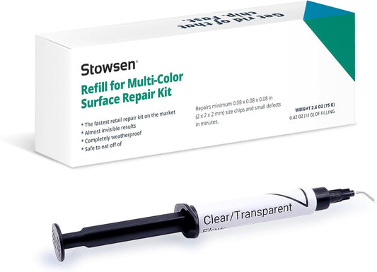 Refill for Multi-Color Surface Repair Kit - Fix Chips & Defects in Minutes | Restore Tiles Countertops and Bathroom Fixtures with Ease | for Porcelain Granite Fiberglass Marble Quartz and More