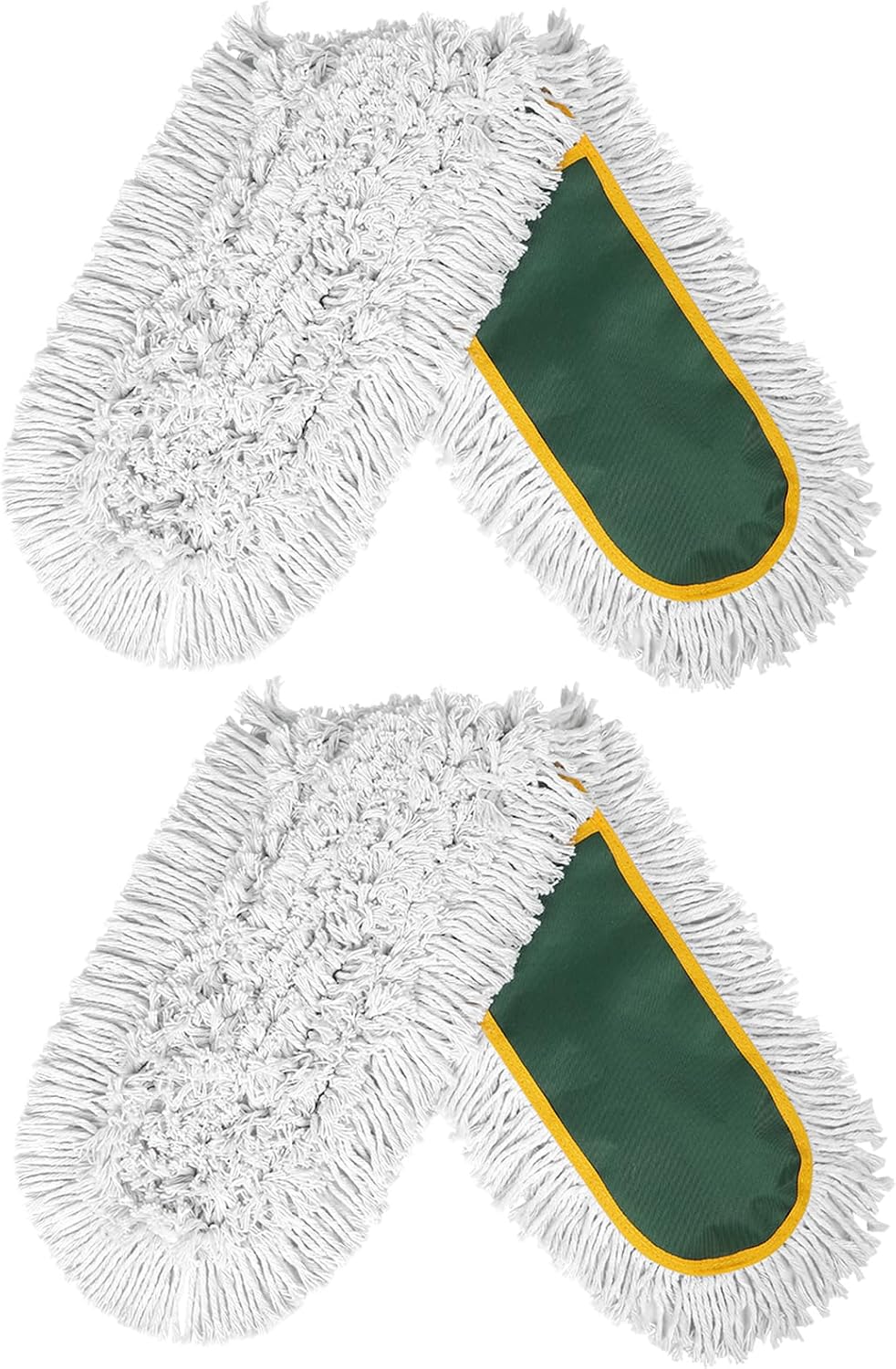 BUVE 36'' Commercial Industrial Dust Mop Replacement Heads, 2 Pack Strength Cotton Mop Refill Pads Washable Fit BUVE Dust Mop B0D1TLKFGT