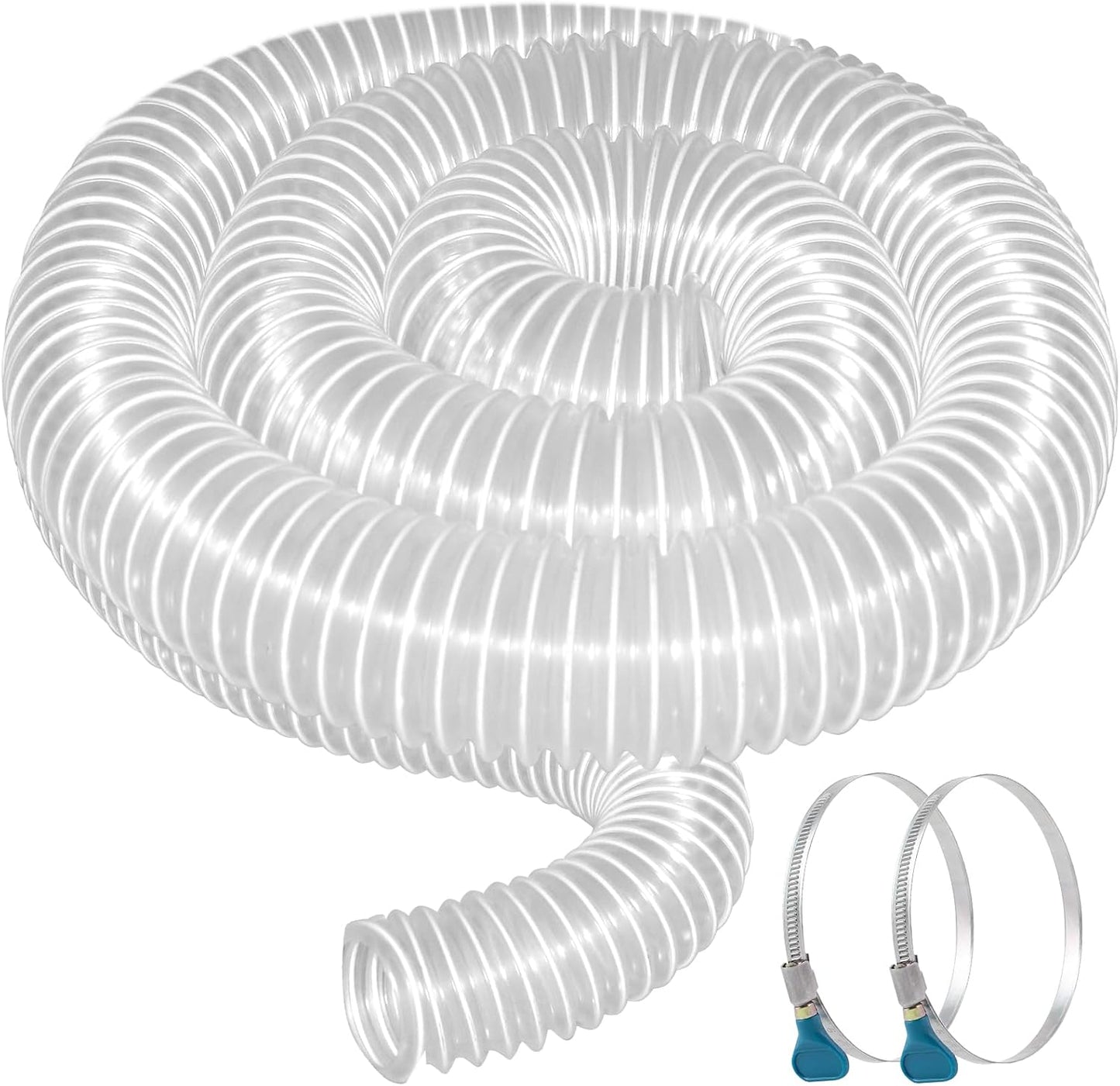 PVC Dust Collection Hose 3"x 10' - Heavy PVC Fume Collection Hose for Workshop, Woodworking, Dust Collection Systems