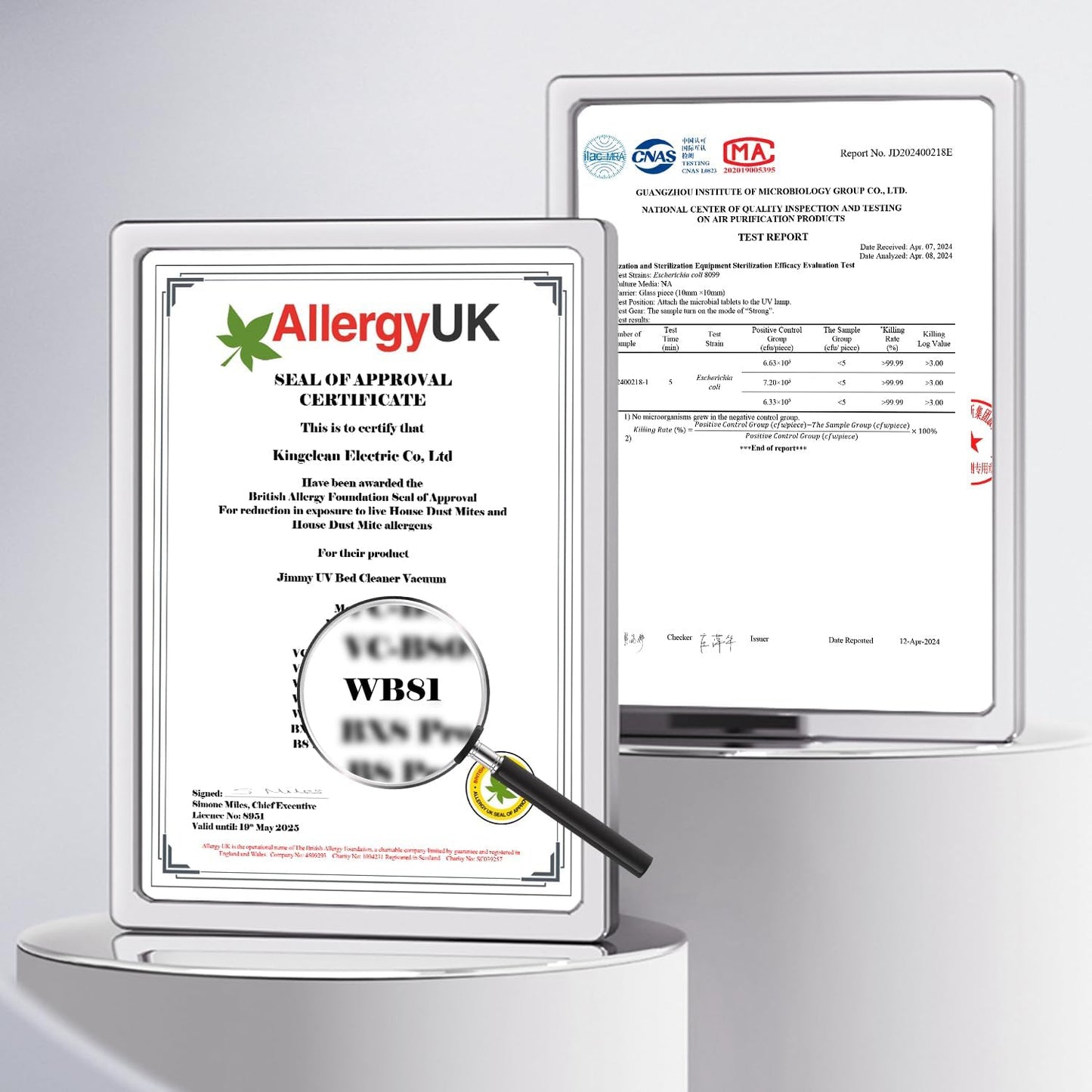 Jimmy WB81 Mattress Vacuum Cleaner, Upgraded Roller Brush, Smart Dust Sensor LED, UV Light and Ultrasound, PTC Heating, Best for Pet Hair and Anti-allergen (WB81, 2025 New Model)