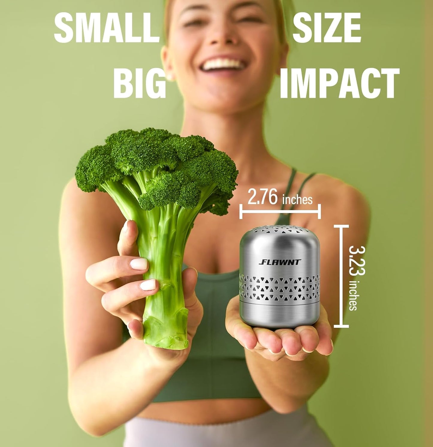 Fridge Deodorizer, 10-Year Odor Eliminator for Refrigerator, No Refills or Fragrance, More Effective Than Charcoal Air Purifiers-Space Grey