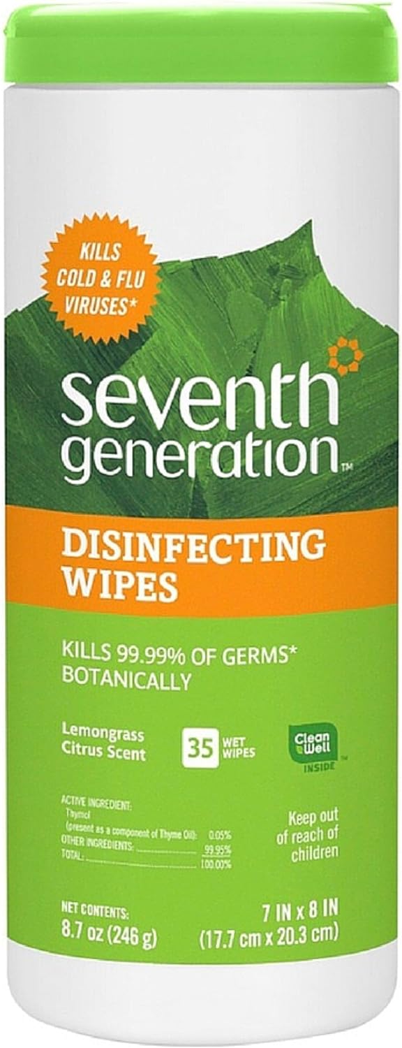 Seventh Generation Disinfecting Multi-Surface Wipes 35 ea (Pack of 11)