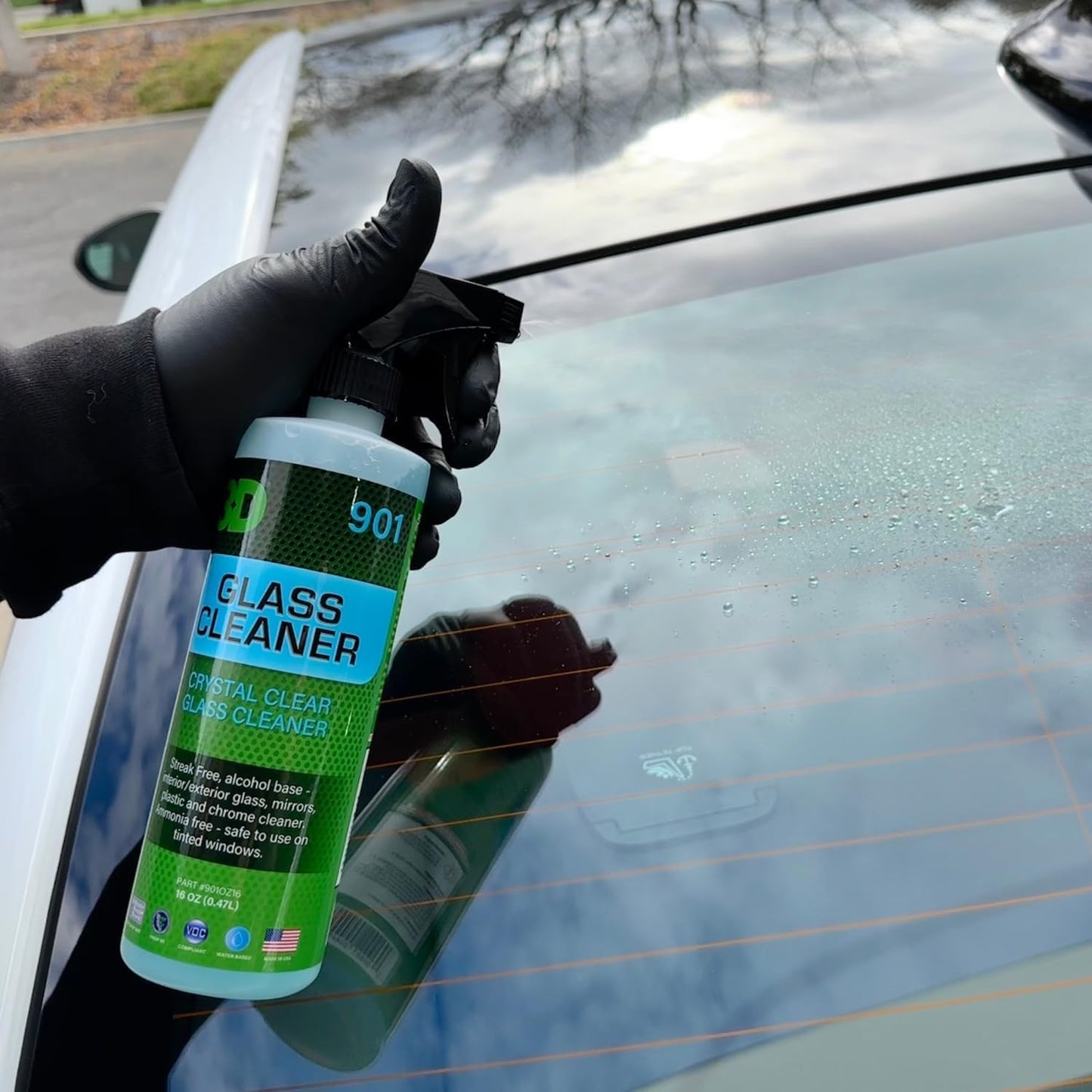 3D Glass Cleaner - Ready to Use, Tint Safe, Streak Free Glass Cleaner - 16oz.