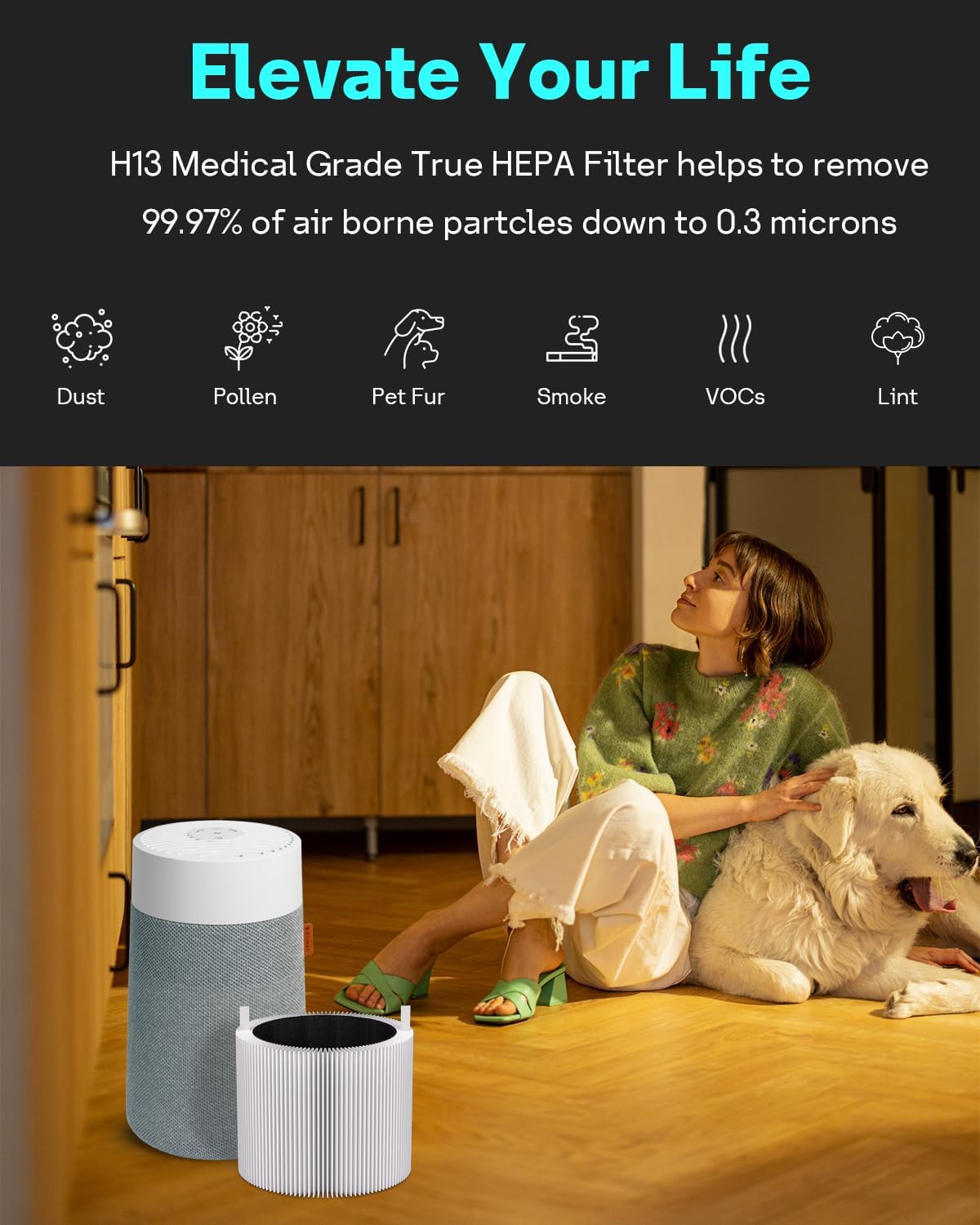 Leemone 4 Pack Mini Max Replacement Filter Compatible with Blueair Blue Pure Mini Max Air Purifiers