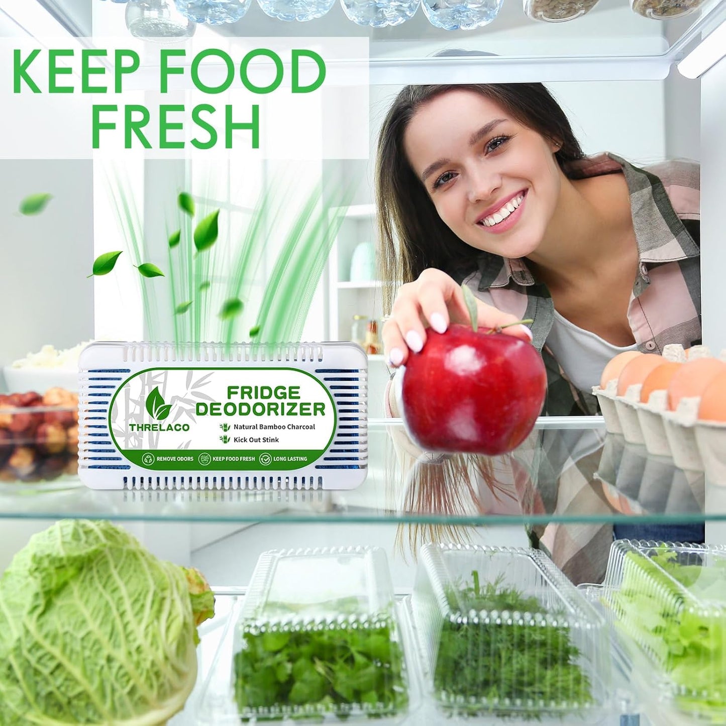 15 Pack Refrigerator Deodorizer Activated Charcoal Fridge Deodorizer Odor Eliminator for Refrigerators Wardrobe Closet Car Coolers and Basement