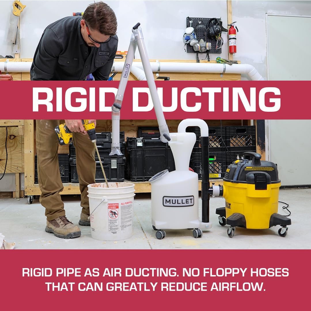 Mullet ThirdHand Dust Collection Boom Arm (Boom Arm + Cyclone)