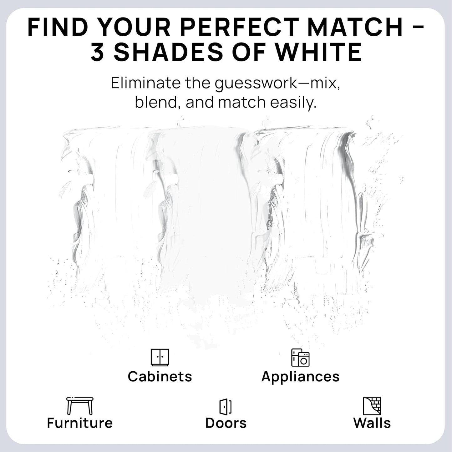spot. Touch-Up Paint | Matte Finish for Cabinets, Walls, Doors & Furniture | Multi-Tone White Repair Kit | Quick-Dry, Self-Priming, Low-Odor, Eco-Friendly | No-Sanding or Primer Needed | 3 Pack