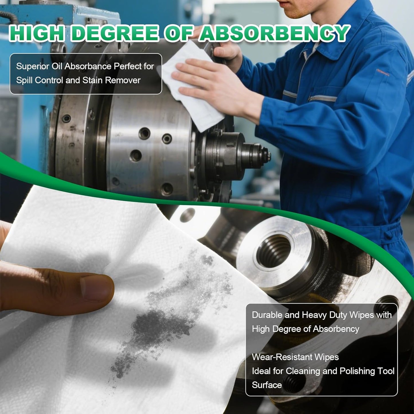 Cleanroom Wipes 6"x6" (300 Pcs, Cellulose/Polyester Blend, Grade B 56GSM) Lint Free Wipes for Laboratory, Electronics, Pharmaceutical,Printing,Automotives and Semiconductor Industries