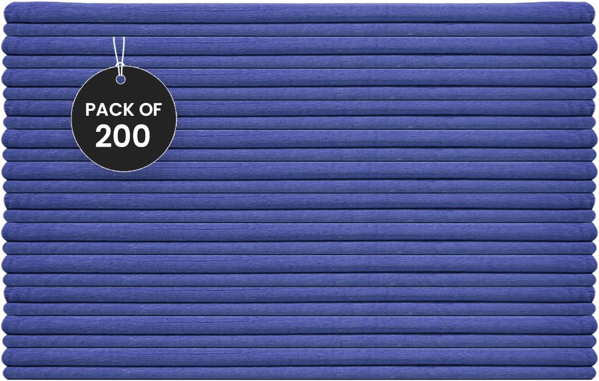 Shop Towels (Blue, 200-Pack) - Bulk Cleaning Towel in a Bag, Mechanic Cotton Wipes for Car Maintenance, Auto Mechanics & Garage, Wipe Grease & Oil, Machine Wash & Reusable