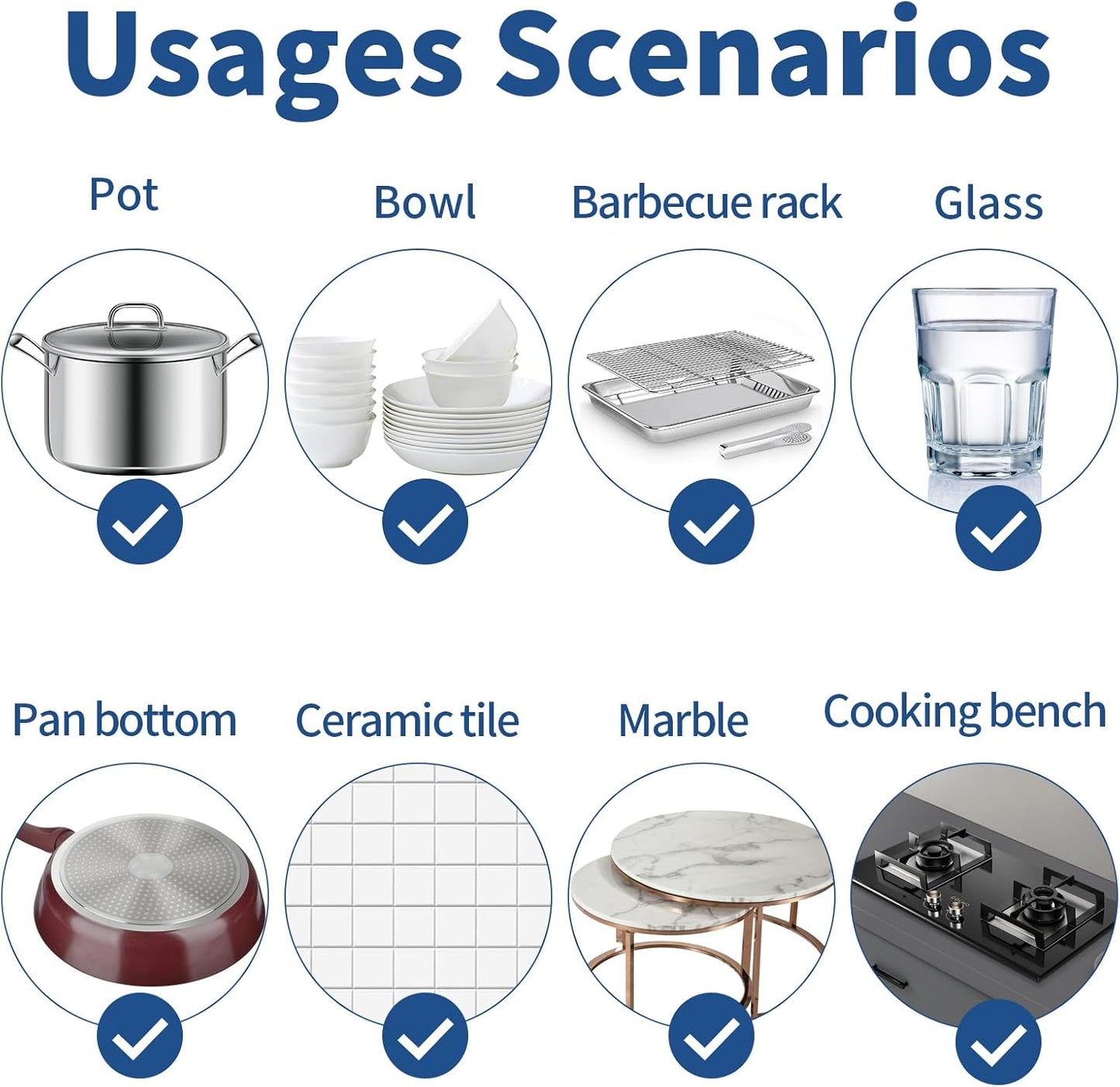 Stainless Steel Scrubber Scrubbing Scouring Pad Sponges Clean Pot Pan and Steel Wool for Kitchen Bathroom (10Pcs Metal Scrubber)