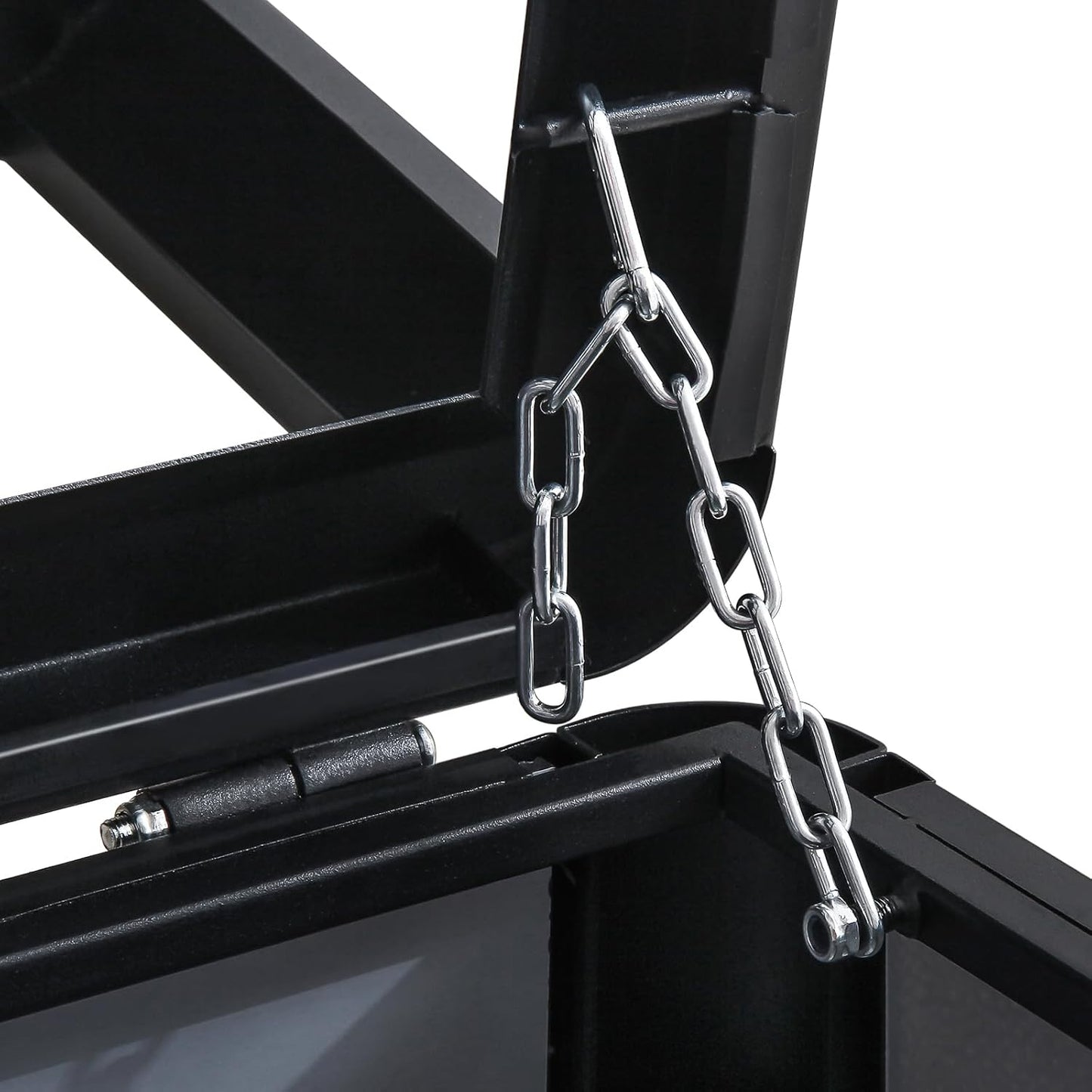 Square Waste Container with Dome Lid | Commercial Outdoor Garbage and Trash Container, Black, 15 Gallon