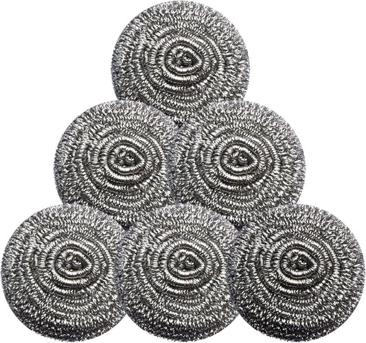 Stainless Steel Scrubber Scrubbing Scouring Pad Sponges Clean Pot Pan and Steel Wool for Kitchen Bathroom