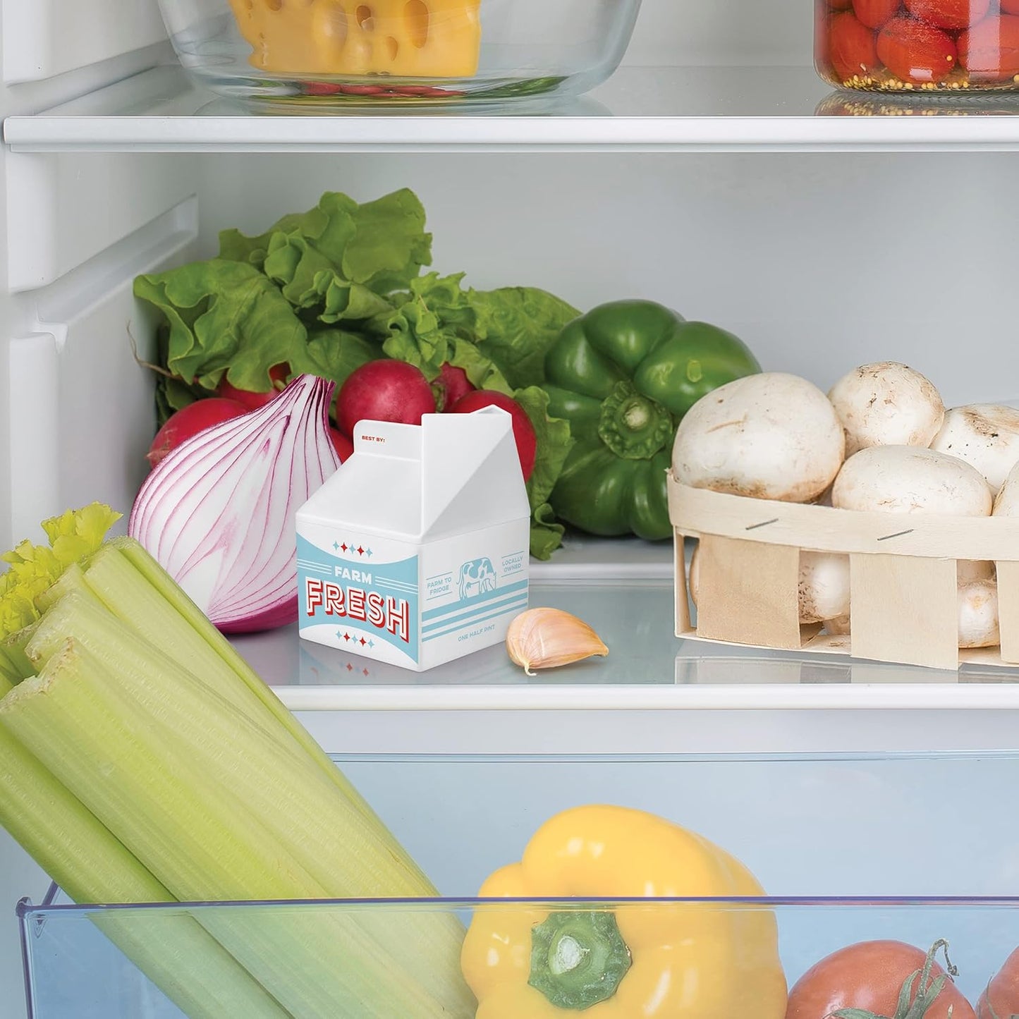 Genuine Fred FRESH PINT, Milk Carton Fridge Deodorizer