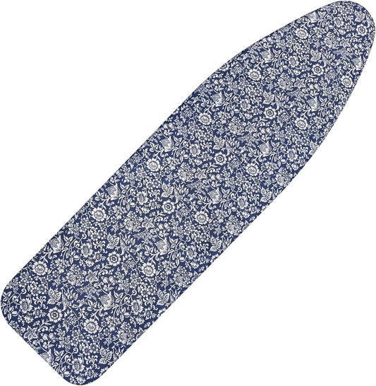 Ironing Board Cover and Pad 15x54 Inch Standard Ironing Board Cover with Elastic Edge and Hook and Loop Fasteners Scorch and Stain Resistant Cotton Ironing Covers with Thick Padding