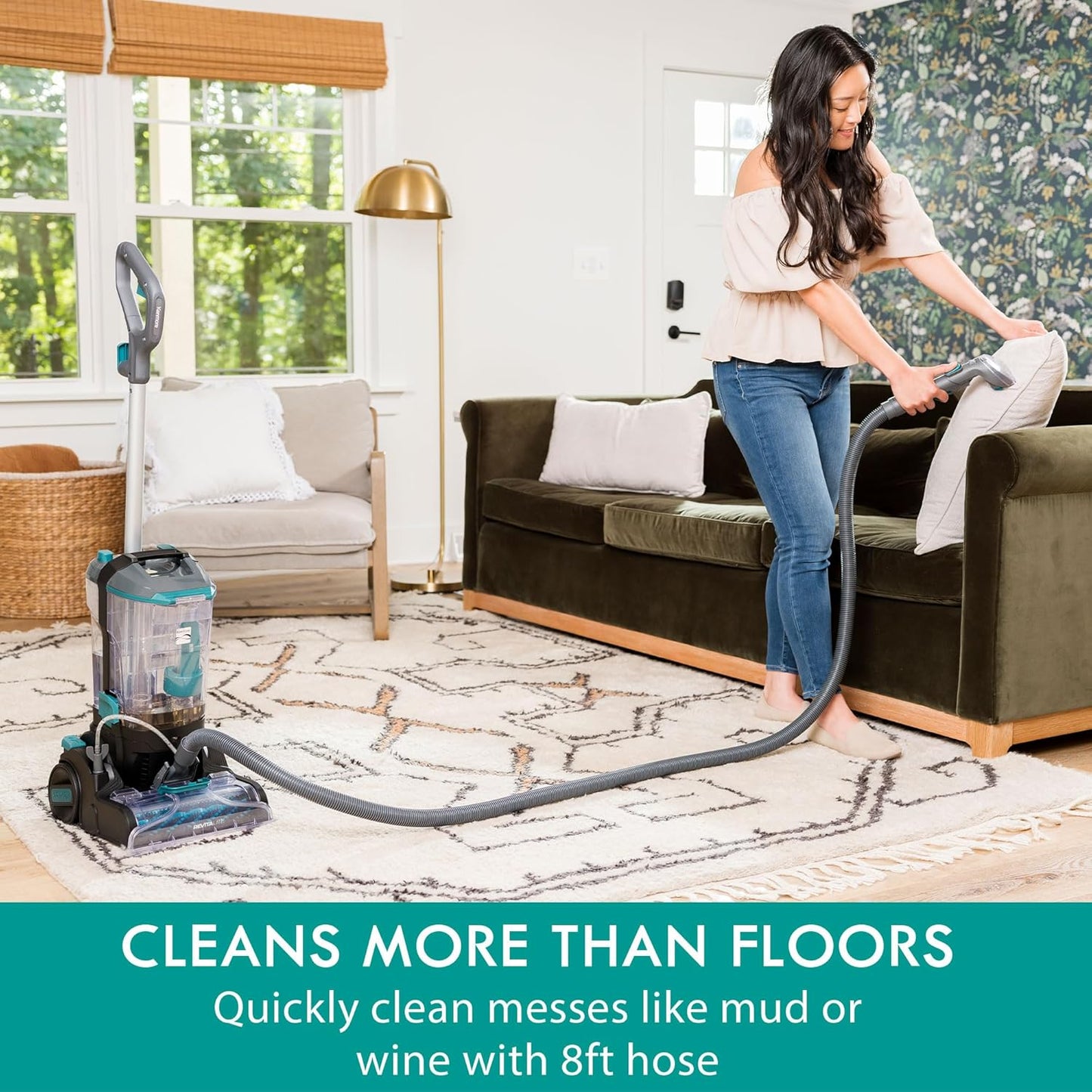 Kenmore KW4070 RevitaLite Pet Portable Carpet Cleaner with High Cleaning Power, 3.2L Clean Tank & 1.4L Dirty Tank, 25ft Cord Length and Two Easy Removable Brushroll for Rug & Upholstery