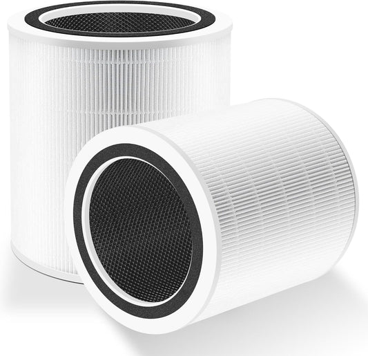 Core 400S Replacement Filter for LEVOIT Core 400S Smart WiFi Air Purifier, Funmit 3-in-1 H13 True HEPA Replacement Filter, Compared to Part # Core 400S-RF, 2 Pack, White