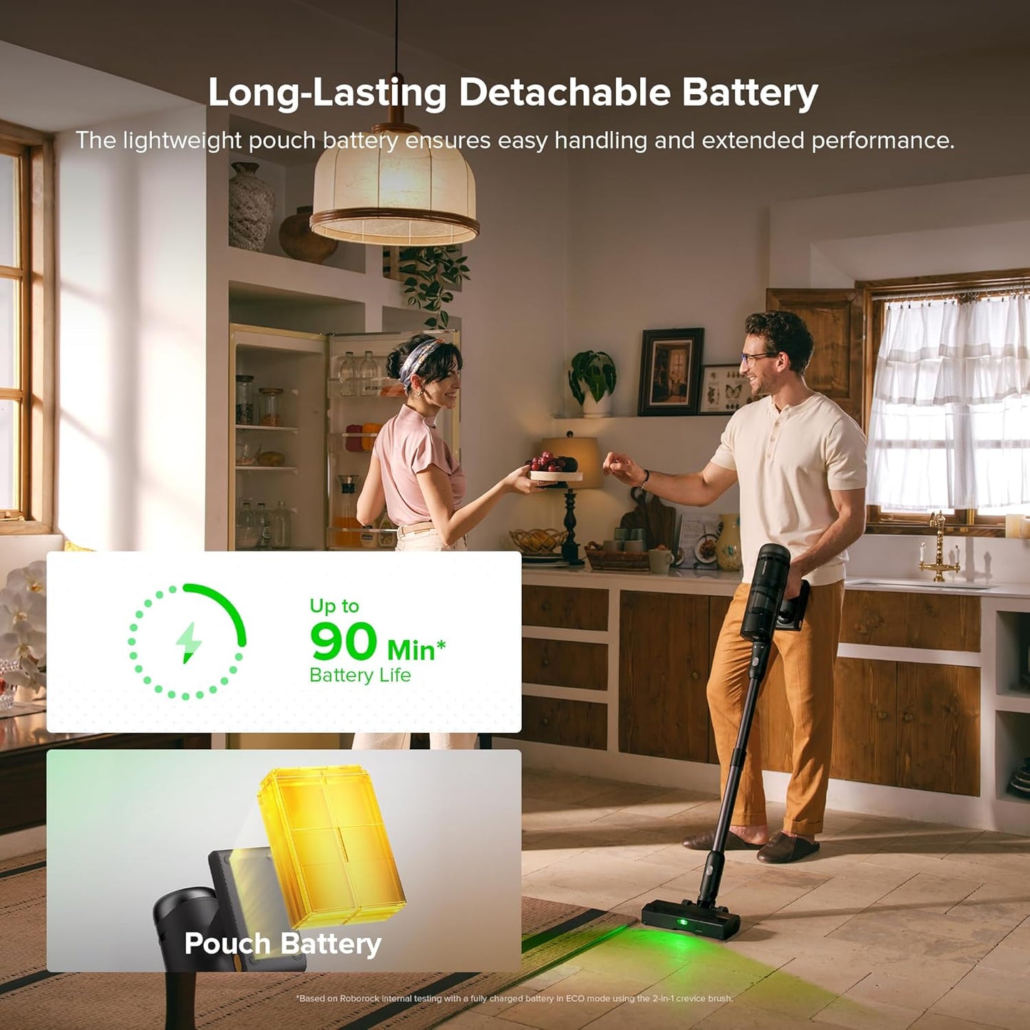 roborock H60 Hub Ultra Cordless Vacuum Cleaner with Auto-Empty Dock, Upgraded 210AW Suction Stick Vacuum for Home and Hard Floors, 90-Min Runtime, Anti-Tangle Brush, 140° Green LED Dust Detection