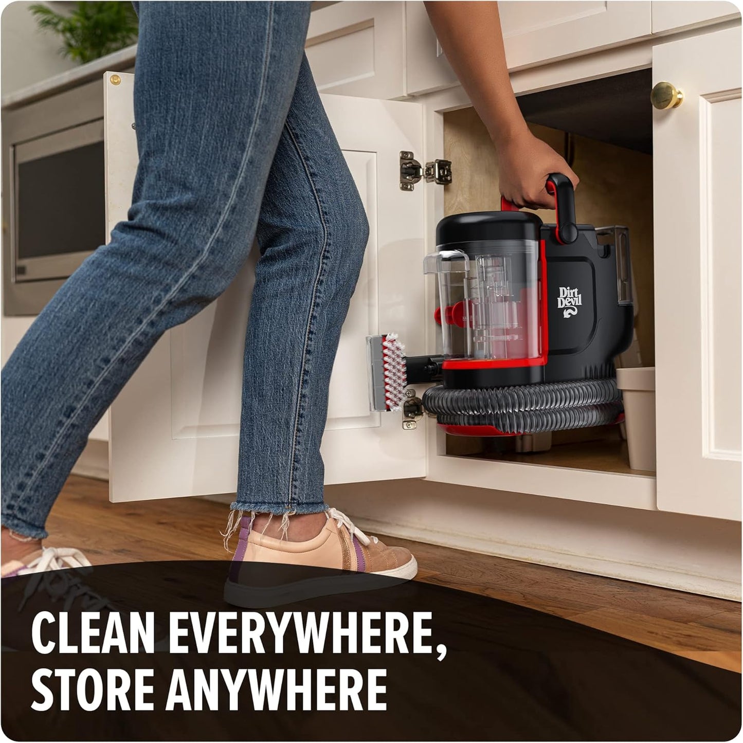 Dirt Devil Portable Spot Cleaner Machine for Carpet and Upholstery, Powerful Suction Spot Cleaning Machine with Versatile Tools, Pair with Dirt Devil Portable Spot Cleaner Solution