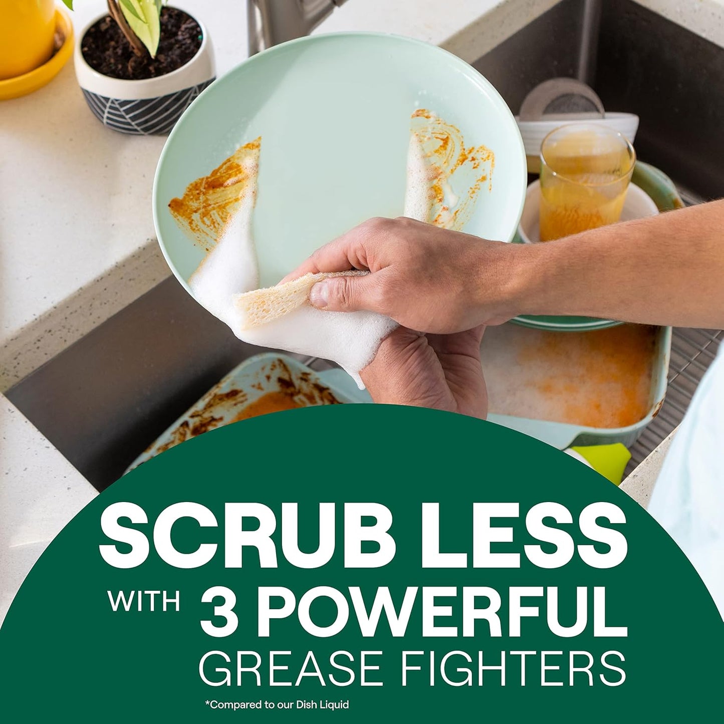 Seventh Generation Foaming Dish Spray, Honey Crisp Apple 16 Fl Oz (Pack of 3), Refill Pack of 3 with 1 Sprayhead