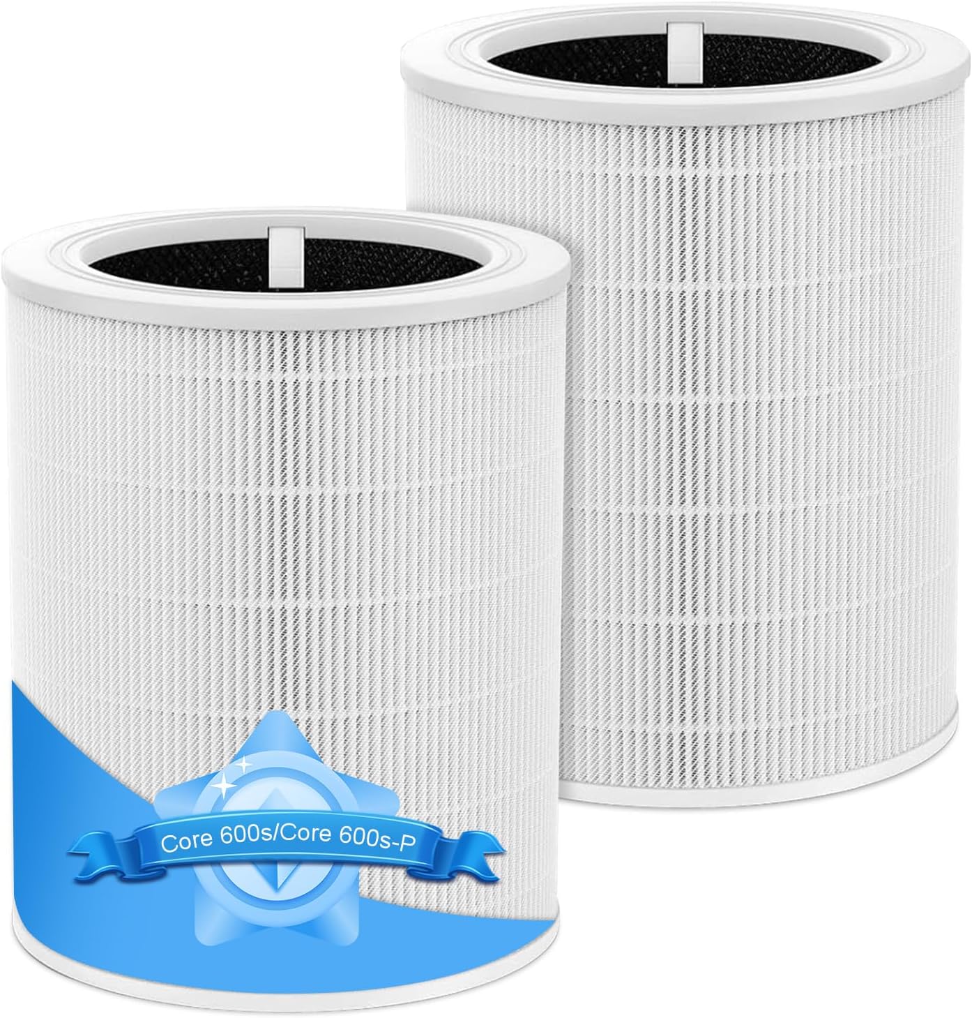 Core 600S Replacement Filter for LEVOIT Core 600S & Core 600S-P Air Purifier, 3-in-1 HEPA High-Efficiency Activated Carbon Pet Filter for Home Large Room Core 600S-RF, 2 Pack