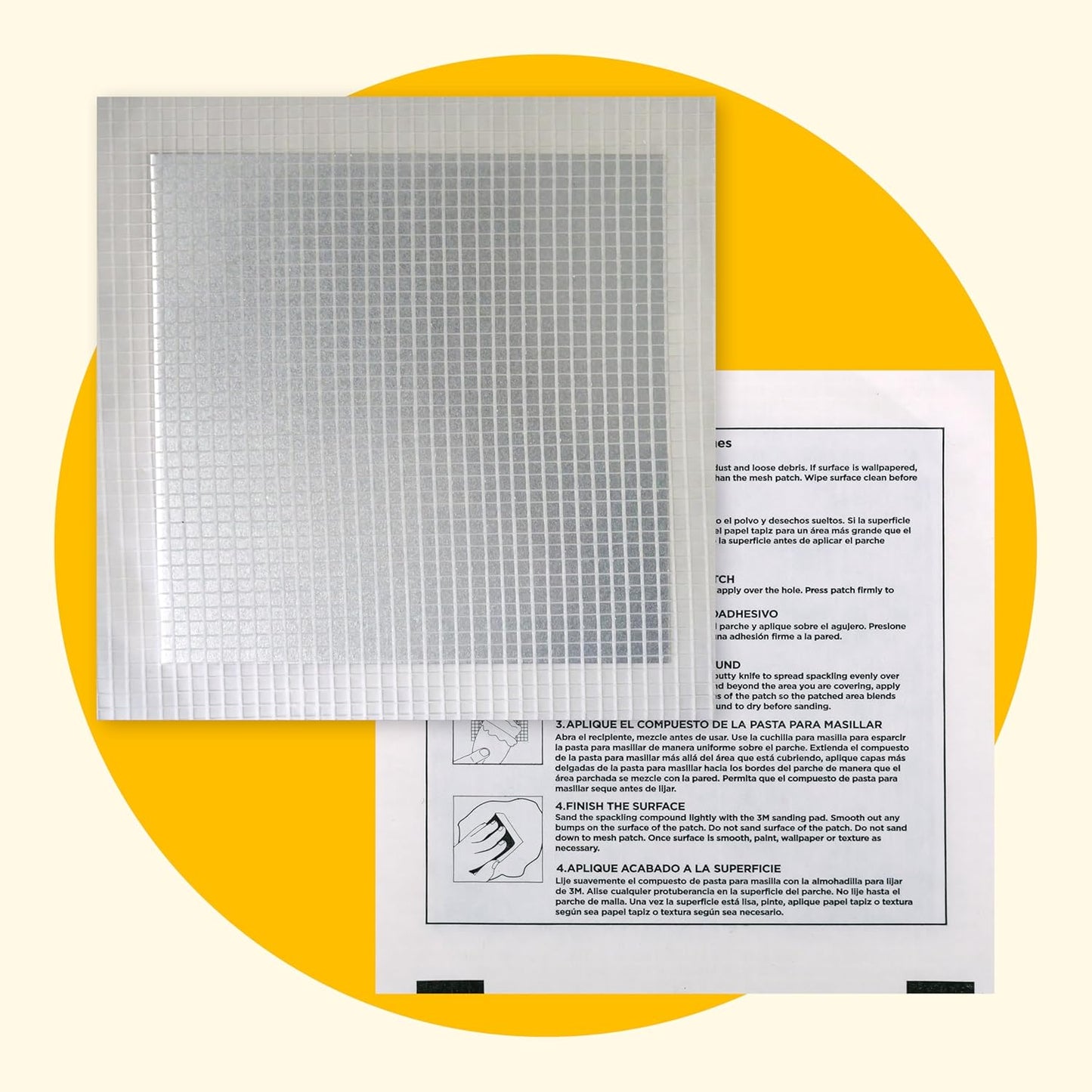 MaxPatch® 4 in. x 4 in. Solid Metal Self-Adhesive Wall Repair Patch (3-Pack) – Durable Galvanized Metal, Easy Application for Drywall, Plaster, and Ceiling Repairs