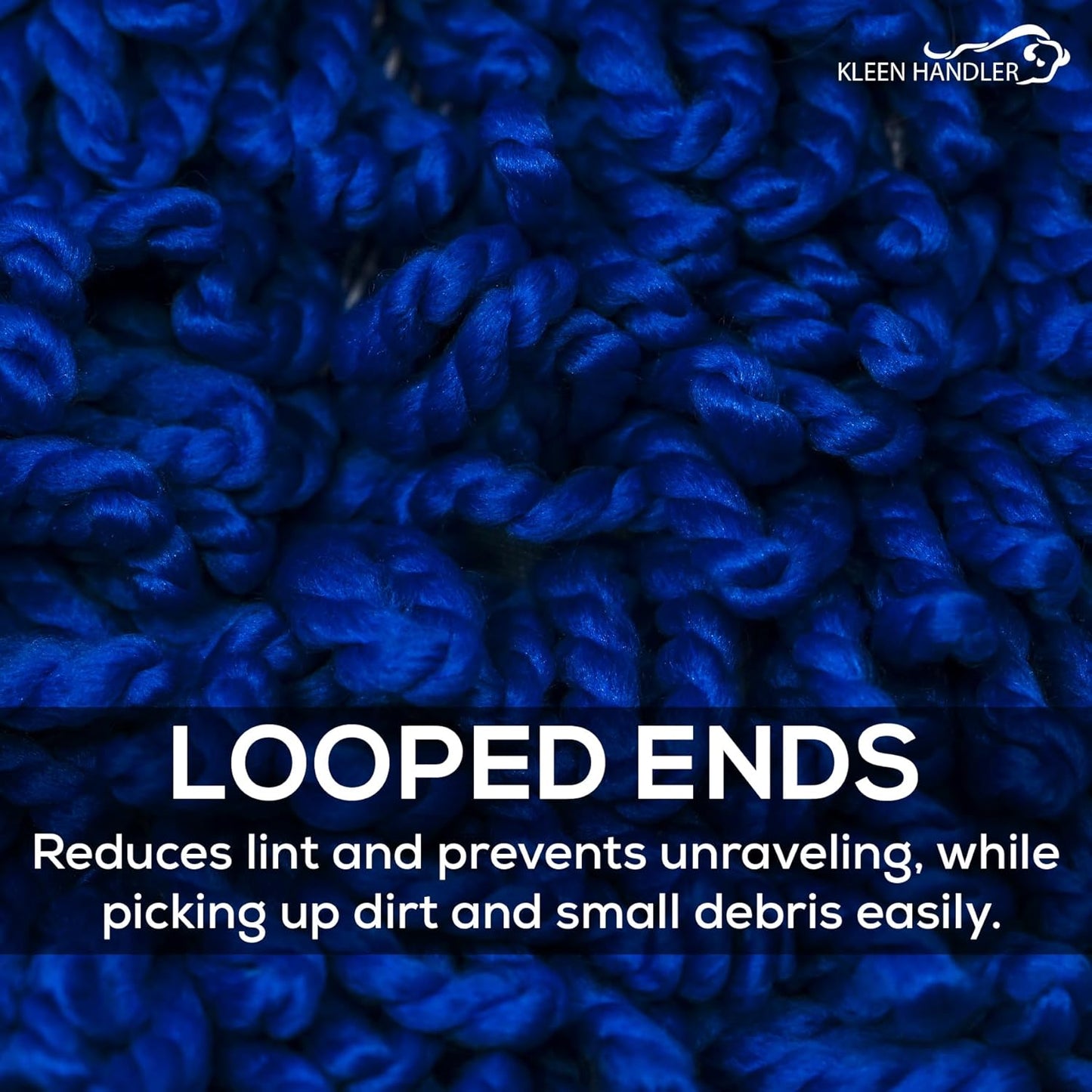 Kleen Handler 24 inch Microfiber Dust Mop | Medium Washable Commercial Mop Head Replacement, Pack of 6