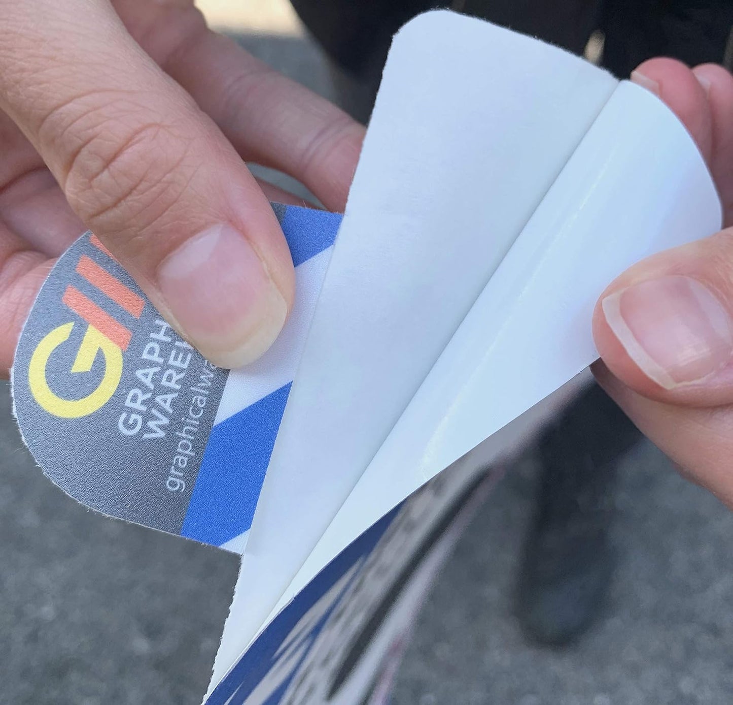 "Phones Down Heads Up" Safety Sign - Laminated Adhesive Floor Signs by Graphical Warehouse (26)