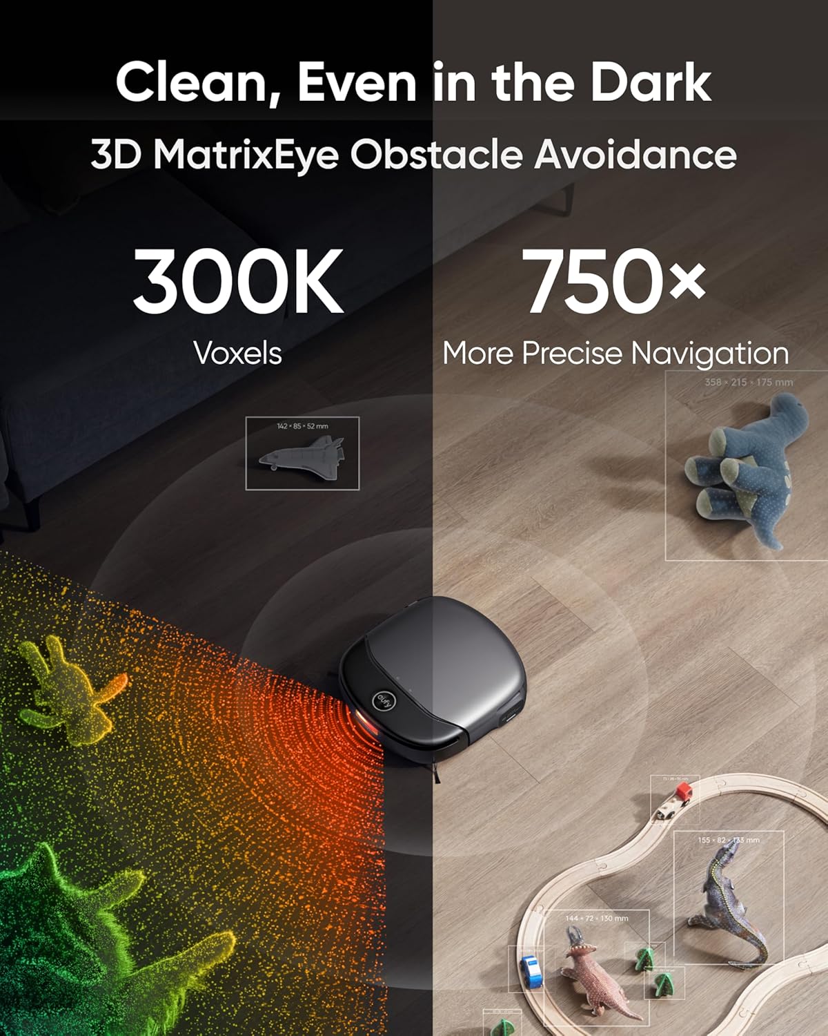 eufy Robot Vacuum Omni S1 Pro, HydroJet System with Roller Mop, Robot Vacuum and Mop Combo, Eco-Clean Ozone, Incrediable Suction, Obstacle Avoidance, Auto Mop Washing & Drying, Self-Emptying